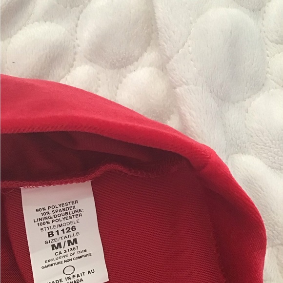 Lori M Collection, Red Velvet Dress, Size 10 - Picture 9 of 9